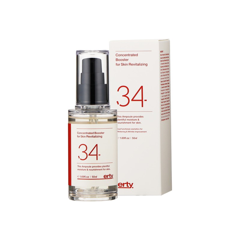 Erti 34 Revitalizing Adenosine Cicase Serum Idebenone Peptide Dermatology Ampoule
