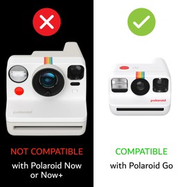 Go Color Film, 32 Mini Photos, 2 Double Packs, Compatible with Polaroid Go Camera, Instant Color Film for Instant Camera, with a Lumintrail Cleaning Cloth