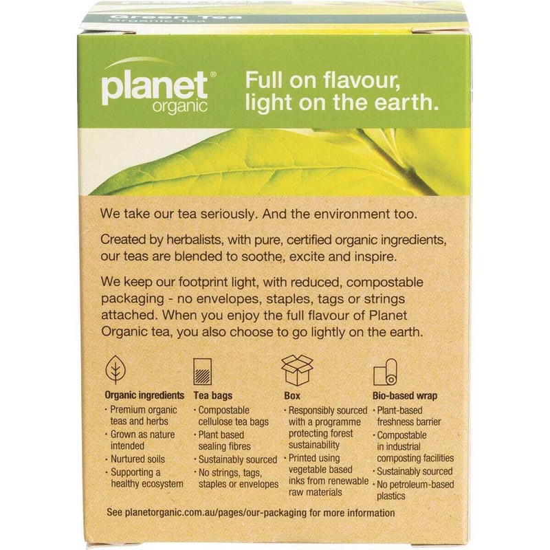 Planet Organic Green 25 Tea Bags