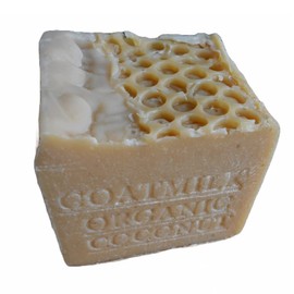 Natural Handcrafted Soap Goat's Milk and Organic Coconut Milk Soap Bar-Large Aged 14 Ounce Bar Limited Edition
