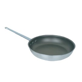 A-to-Z Supply ALSKFP104C Fry Pan, 12" Dia., 3.5 mm Thick, Without lid, Non-Stick Coating, Riveted Handle, Hanging Hole, Aluminum, Satin-Finish, NSF