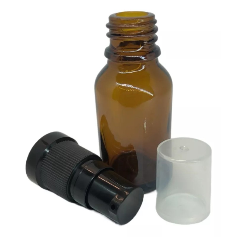 Meliars Frasco 15 Ml Ambar Con Dosificador Negro R18 (20