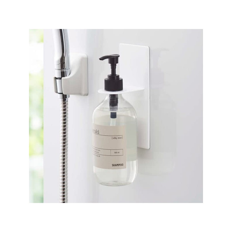 Yamazaki Industries Tower Magnet Bathroom Dispenser Holder (Black, Set of