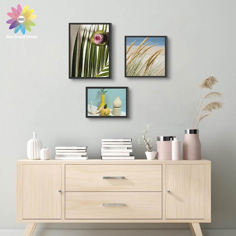 Mat Board Center, 12 Pack 9x12 Black Foam Boards, Acid