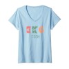 Womens EKG TECH ECG Technician V-Neck T-Shirt