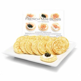 French Mini Blinis - Small Pancakes for Specialty Foods - 2 inch (pack of 16 (4.76 ounce))