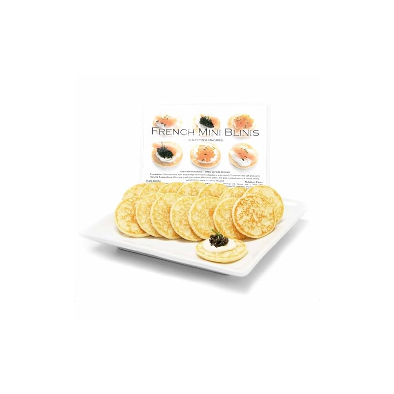 French Mini Blinis - Small Pancakes for Specialty Foods -