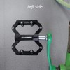 UPANBIKE Triple Bearings Bike Pedals Aluminum Flat Platform CR-MO Spindle(Black)