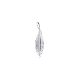 Kualitas Genuine 925 Sterling Silver Feather Pendant NO CHAIN