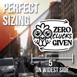 Funny Chicken Magnet - Kitchen Decor Magnet - Zero Clucks Given Magnet - Fridge Magnet - Cute Animal Magnet - Farmhouse Magnet - Joke Magnet - Car Magnet AAMT1128