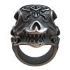 MYAROMA FINDINGS 316 Men's Rings Stainless Steel Oxide Morior Invictus