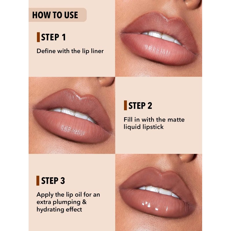 SHEGLAM Soft 90'S Glam 3-In-1 Lip Liner Moisturizing Plant Extracts