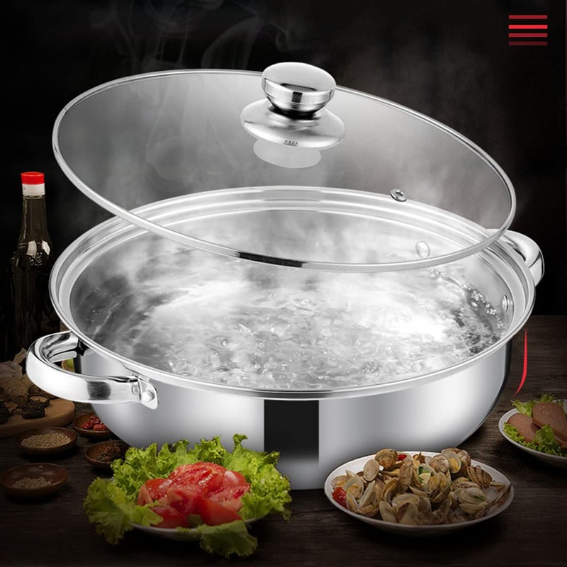 Steamer Pot for Cooking 11 inch Stainless Steel, 3-tier Multipurpose