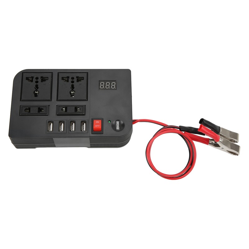 Power Converter Modified Sine Wave 12V to 220‑240V 600W Black