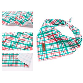 Lionet Paws Christmas Dog Bandana for Small Medium Large Dogs, Cat Dog Kerchief Dog Triangle Bibs Scarf for Girl or Boy