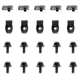 Pack of 20 Car U-Clips and Screw, Fender Liner Headlamp Assembly Screws,Suitable for Most American Standard Cars