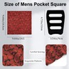 Gsyziux Paisley Pocket Squares for Men, Elegant Mens Handkerchiefs with
