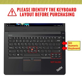 MMDW Silicone Keyboard Cover for Lenovo ThinkPad L390 L460 L470 L480 14",Thinkpad T460(s) T470(s) T480(s) T490/S T495(S),ThinkPad 14" E480 E485 E490 E475 E470 E470c,ThinkPad P1 Gen 2,Mint Green