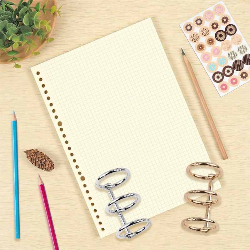 Book Ring 10 Pieces Binder Rings Loose Leaf Connector Rings