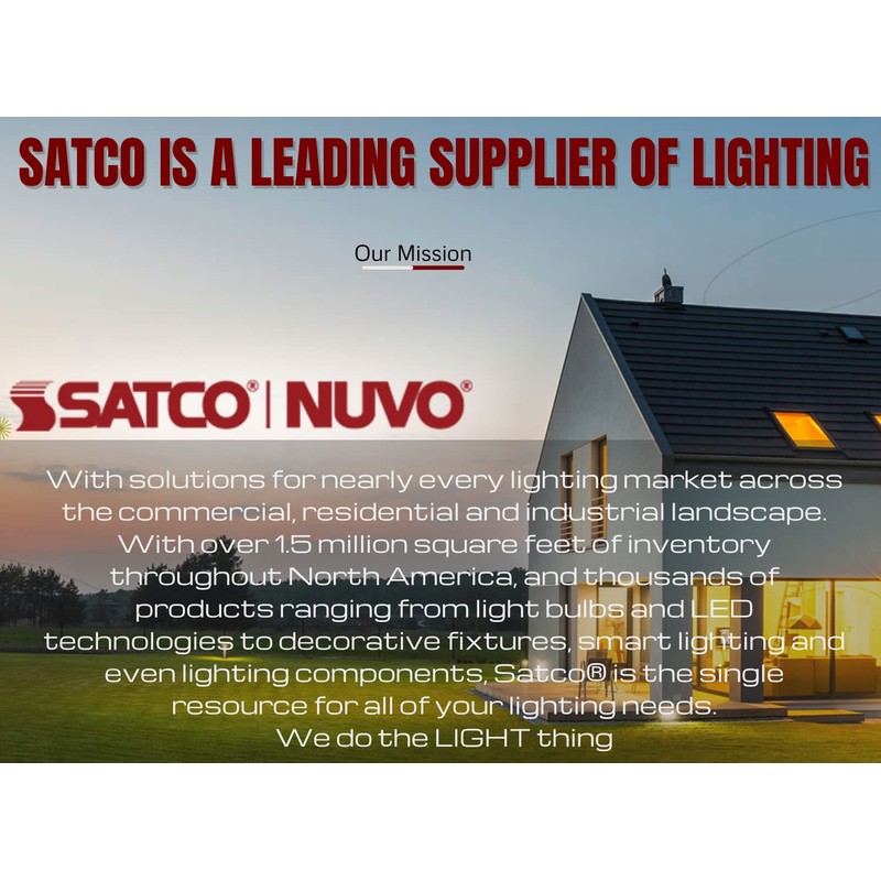 Satco 25W T10 Tubular Bulb - Medium Base - Frosted