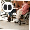 Beavorty 1 Pair Heavy Duty Wheelchair Footrests Thick Plastic Folding