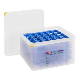 Egg Box with 4 Trays in Sturdy Blue Design for Storage of 30 Eggs GN 2/3-10 Pieces Economy Set