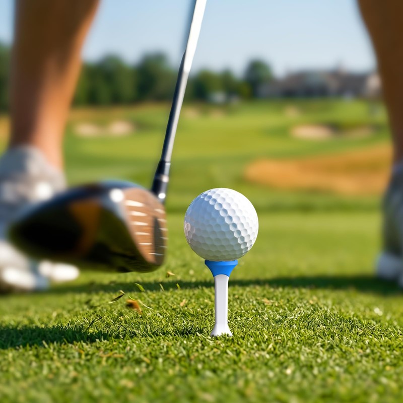 Full Choice 3-1/4" Stepped Golf Tees with Soft Rubber Heads,