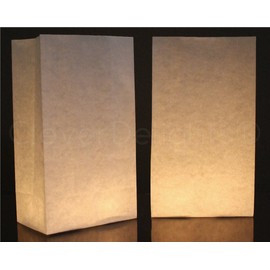 CleverDelights White Luminary Bags - 30 Pack - Wedding Christmas Holiday Luminaria