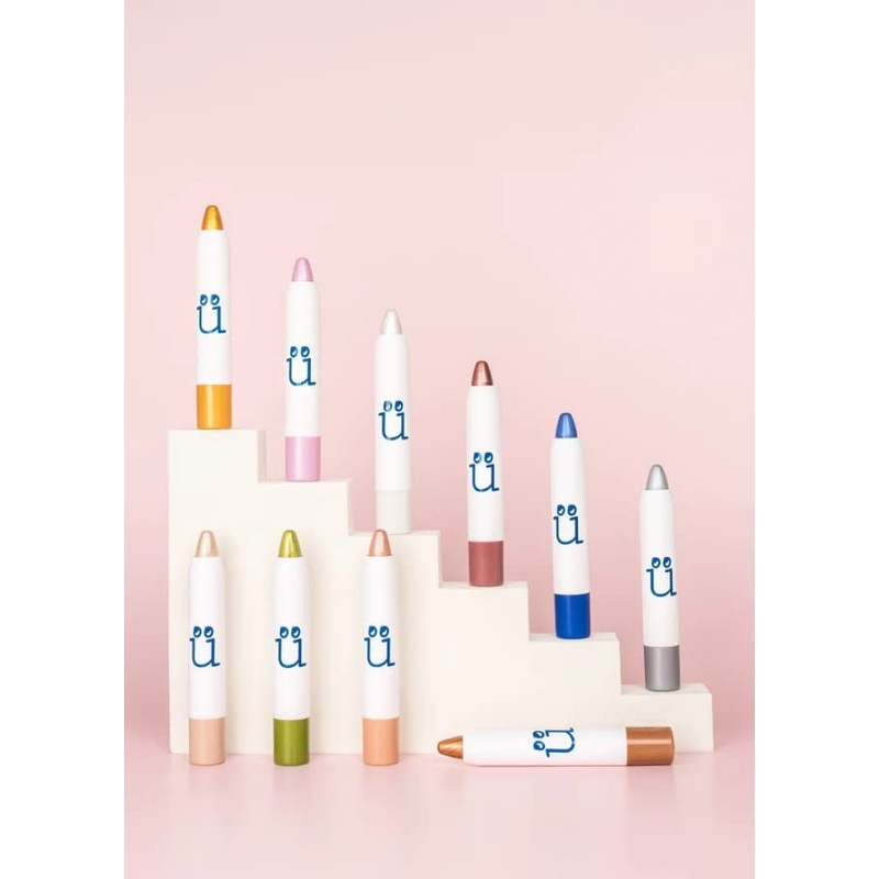 M2U NYC Eye Crayon, Silver, Illuminates and Hydrates