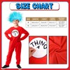 iZoeL Thing 1 and Thing 2 Costume Boys Girls Jumpsuit