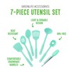 GreenLife Cooking Tools and Utensils, 7 Piece Nylon Set including