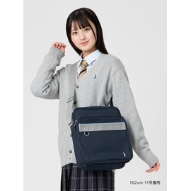East Boy School Shoulder Bag 209079 Navy x Sax (585), F
