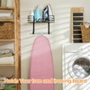 TJ.MOREE Ironing Board Hanger Wall Mount with Large Storage Wooden
