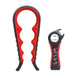 Multifunction Can Opener Set, Bottle Opener 5 in 1 and 4 in 1 Professional Manual Can Opener for Elderly, Weak Hands and Arthritis Patients (2 Pack)