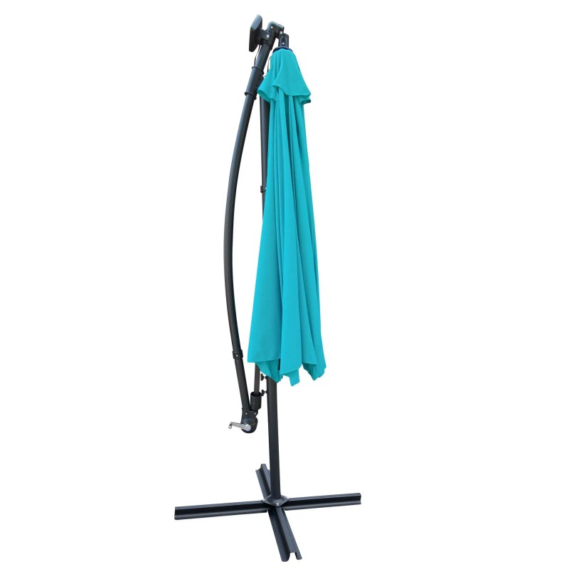 10 ft Outdoor Solar Powered LED Lighted Patio Umbrella Waterproof