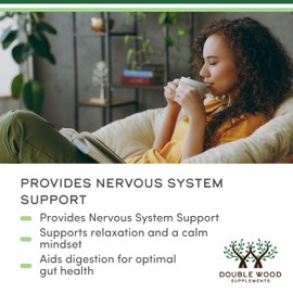 Double Wood Supplements Organic Lemon Balm Tincture - for Digestion & Relaxation 590mg - 2FL OZ, 120 Servings (Better Absorbed Than Capsules, Great for Lemon Balm Tea)