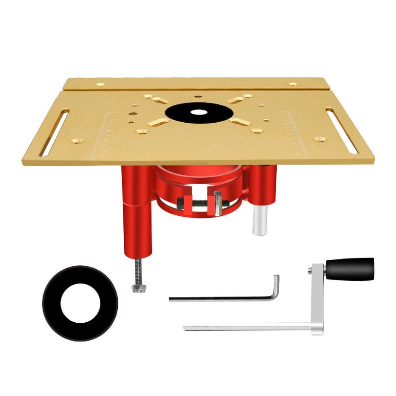 Router Lift Base Maximum 47mm Height Aluminum Alloy Stainless Steel
