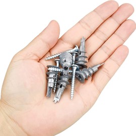 40 Pieces Zinc Drywall Anchor 20 Set Self Drilling Metal Plasterboard Fixings Wall Anchors Ancrage Gypse 25#8 x 1-1/4'' Screws