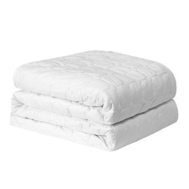 Good Nite Mattress Protector Quilted Mattress Topper Mattress Cover Pads 25cm Deep Machine Washable (White, Double)