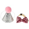 Qiilu Cute Pet Cat Dog Birthday Bowknot Party Costume Hat