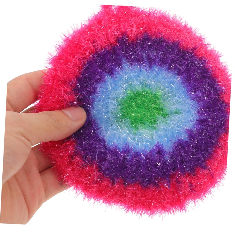 CHILDWEET 3pcs Cute Dish Scrubber Non-Scratch Kitchen Cleaning Cloths Quick-Drying