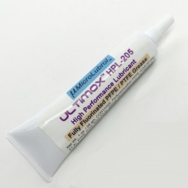 MicroLubrol ULTIMOX HPL-205 Grease High Performance Lubricant, PURE PFPE / PTFE (Perfluoropolyether / Polytetrafluoroethylene), in Convenient 1 ounce (28 gm) Resealable Squeeze Tube