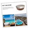 Mipcase 1pc Round Hot Tub Cover for Outdoor Bathtub Spa