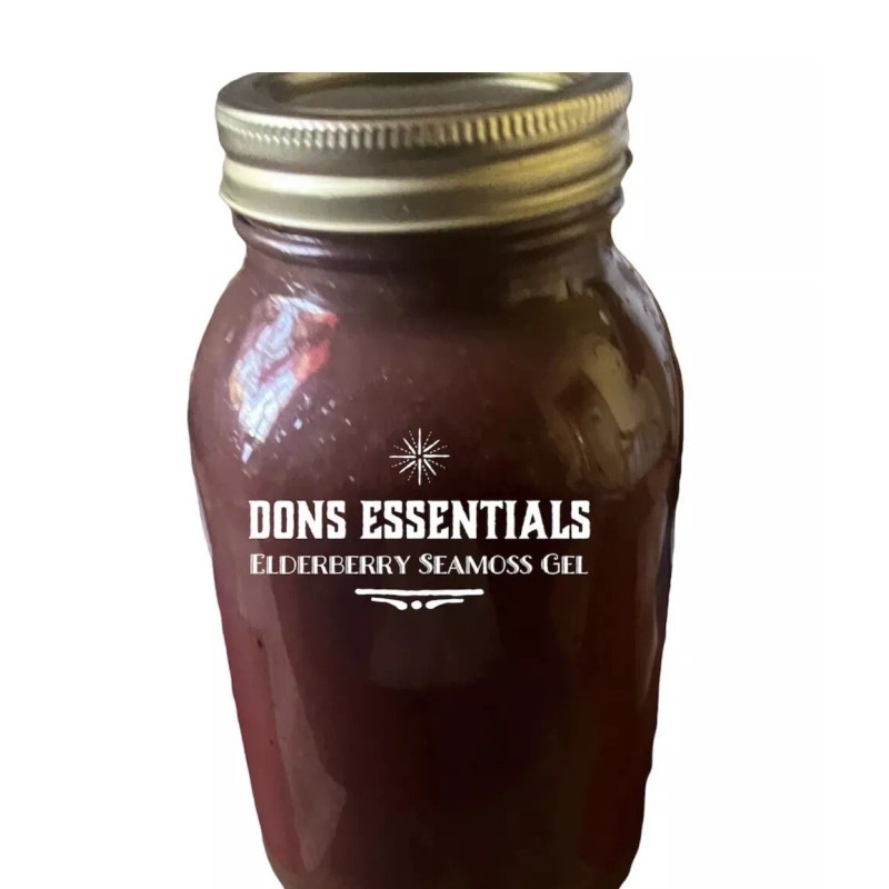 100% Pure Elderberry Sea Moss Gel 100% Natural (Wildcrafted) St