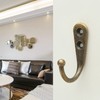 Lansonee 4 PCS Wall Mounted Hooks Coat Hooks Retro Door