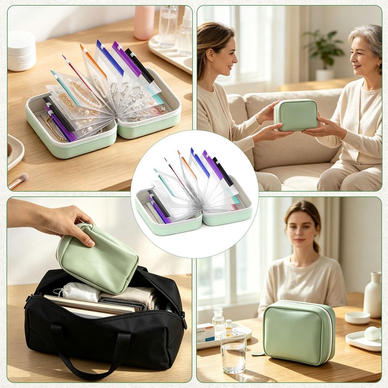 Pill Organiser 14 Days - Pill Organiser Bag, A8 Waterproof