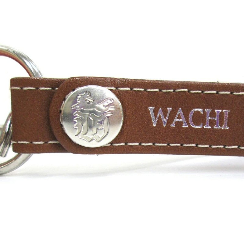 Wachifudo Dayan Cat Dayan Genuine Leather Metal Belt Key, Brown,