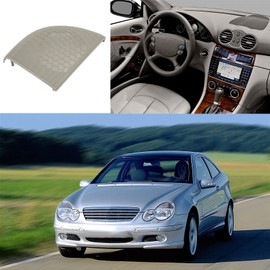 Aramox Door Speaker Grille Suitable for Benz W203 C-Class Coupe CL, A-pillar Speaker Cover Left A20372703887E94 Grey ABS Replacement