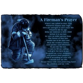 Redeye Laserworks Firemans Prayer - Stone Memorial from