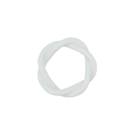 Saro Lifestyle Twisted Resin Napkin Ring (Set of 4), White, 2"